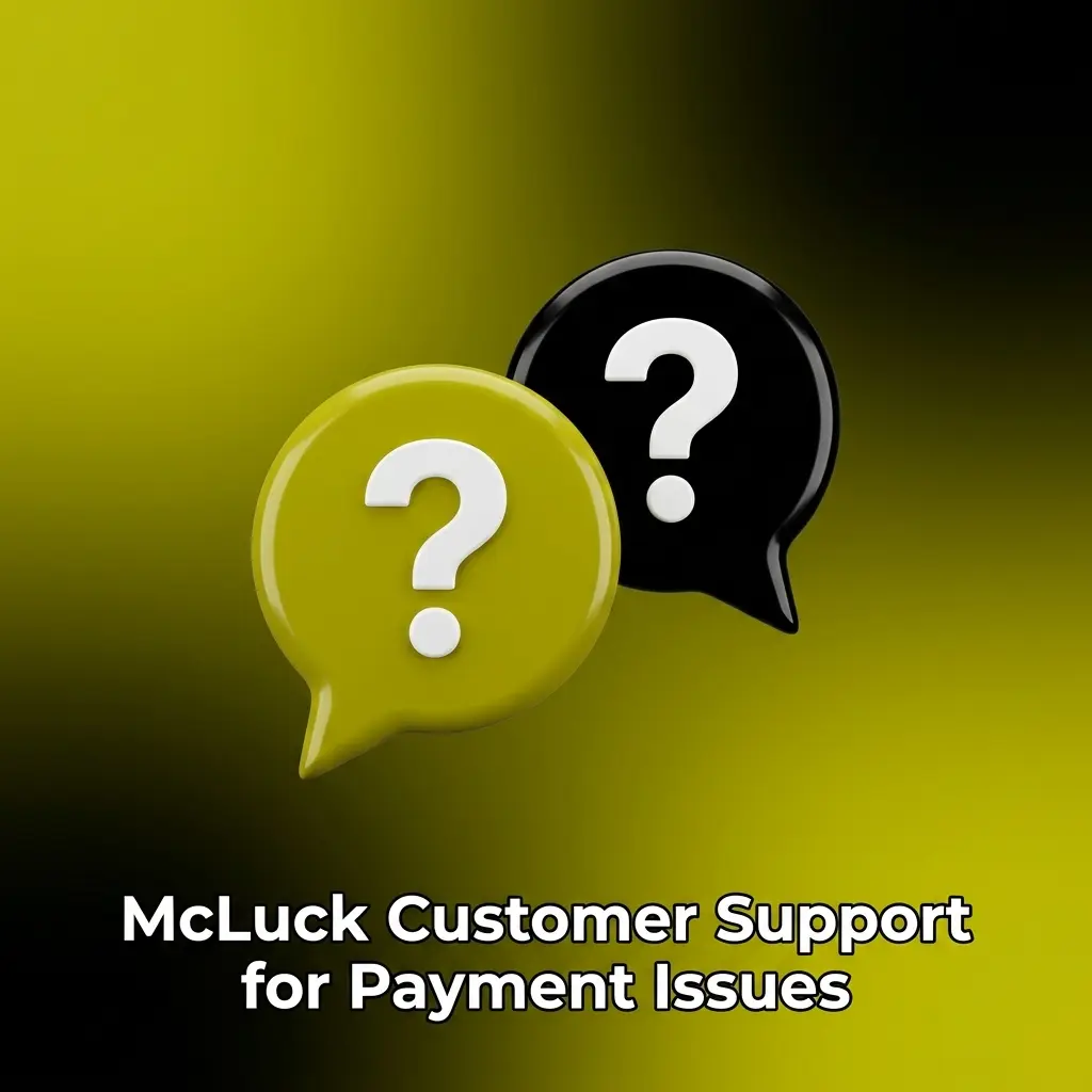 McLuck customer support options including live chat, email, and help center for resolving payment and withdrawal issues