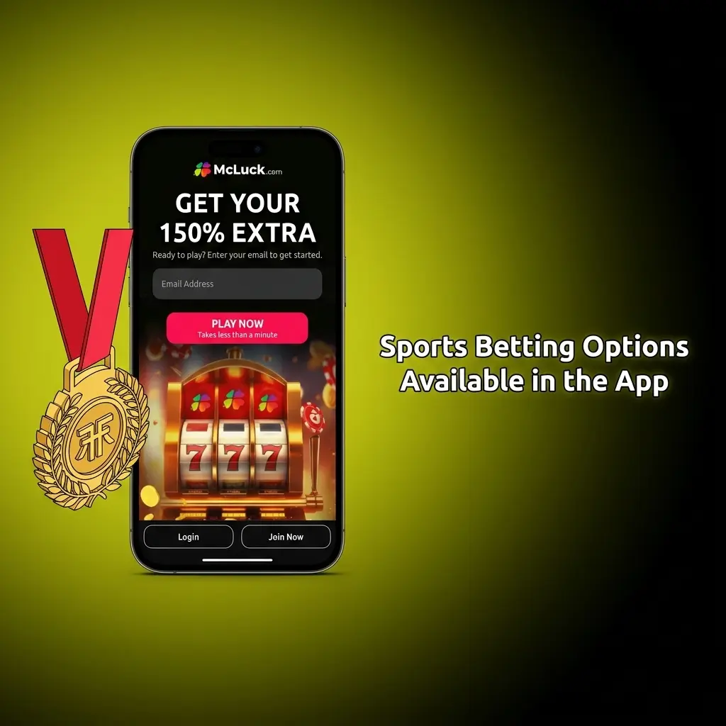 McLuck sportsbook app showing betting options for NFL, NBA, MLB, NHL, MLS, UFC, Tennis, Golf, Boxing, and College Sports