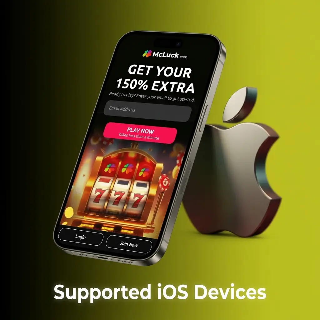 McLuck iOS app compatible Apple devices including iPhone SE, iPhone 11-16 series, iPad Air, iPad Pro, and iPod Touch