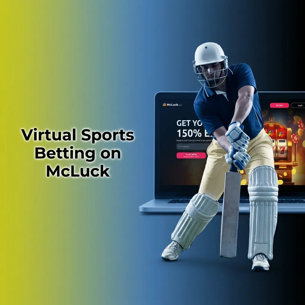 Virtual sports betting on McLuck featuring soccer, horse racing, basketball and tennis with RNG-determined outcomes available 24/7